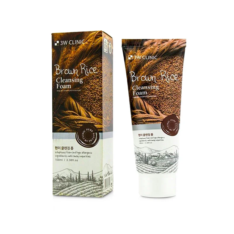 3W Clinic Brown Rice Cleansing Foam (100ml) — OG Carecraft luxury skincare