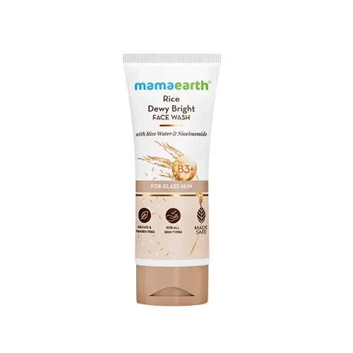 Mamaearth Rice Dewy Bright Face Wash — OG Carecraft luxury skincare